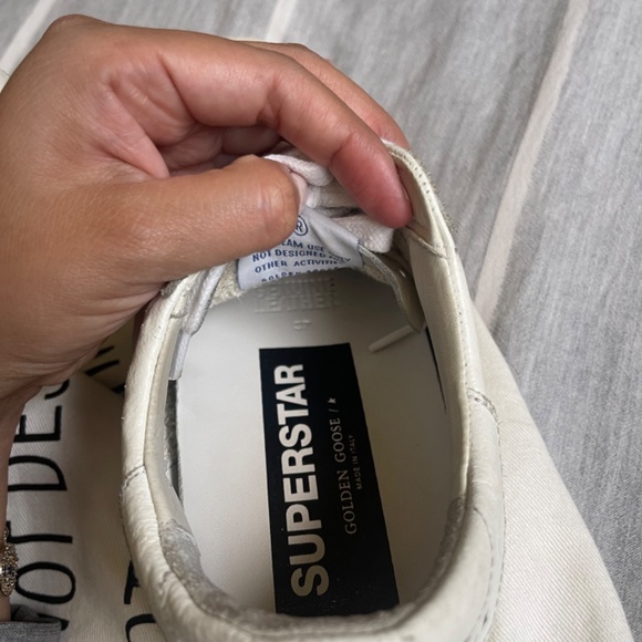 Golden Goose Superstar Ostrich-Stamped Court Sneakers - Picture 10 of 16